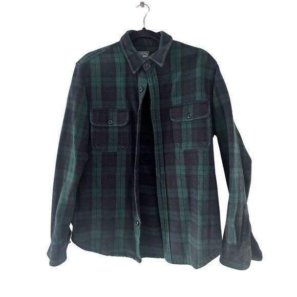 J.Crew Other - J. Crew Mens Green Blue Long Sleeve Flannel Plaid Button Down Shirt Size Medium